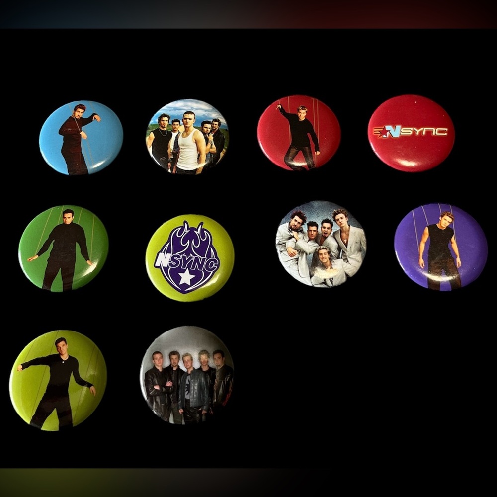 NSYNC Pin Button Collection